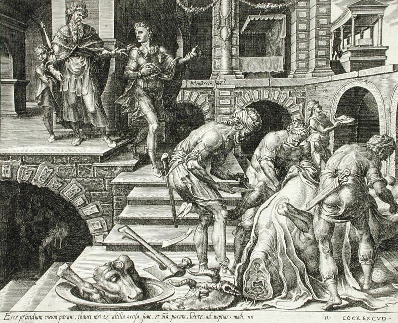 The Preparation of the Banquet and the King Sending out His Servants to Invite Guests, 1559. Creator: Dirck Volkertsen Coornhert.