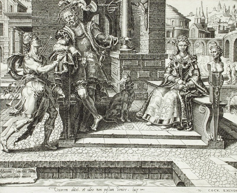 The Third Excuse: the Man who Married a Wife, 1559. Creator: Dirck Volkertsen Coornhert.