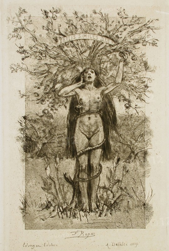 À coeur perdu, 1888. Creator: Félicien Rops.