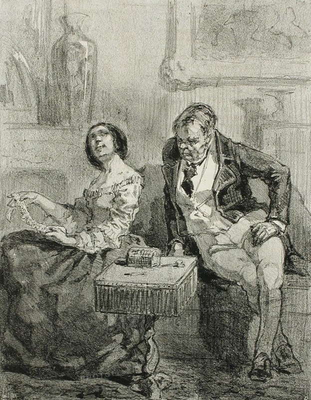 Les Framboisy, 1856. Creator: Félicien Rops.