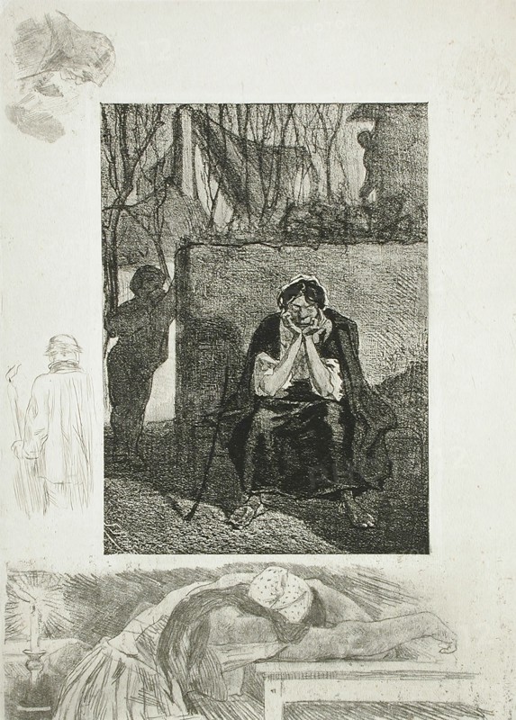 Li sotte Marie-Josèphe, 1891. Creator: Félicien Rops.