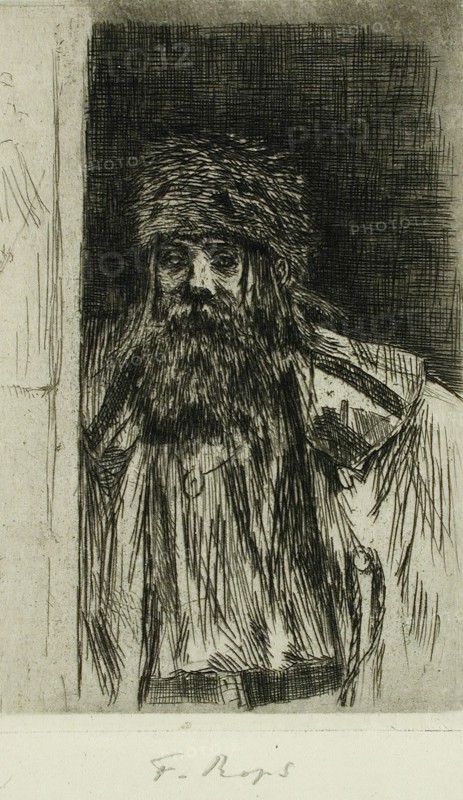 Le Moujick, 1874. Creator: Félicien Rops.