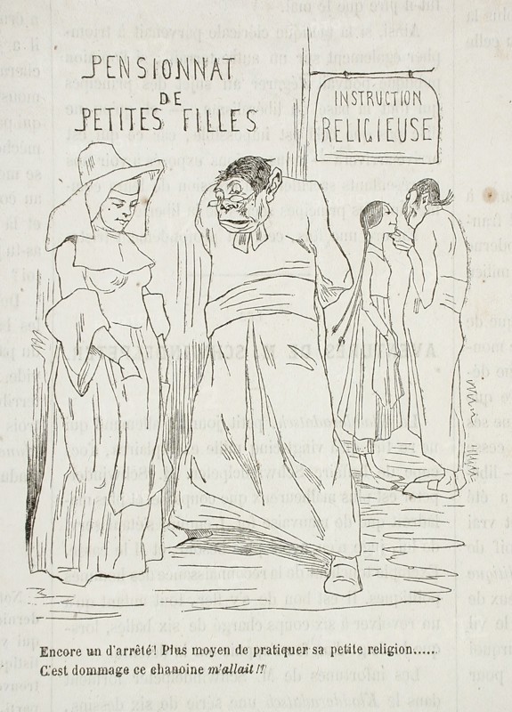 Pensionnat de petites filles, 1861. Creator: Félicien Rops.