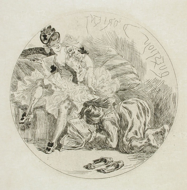 Question d'Orient, 1874. Creator: Félicien Rops.