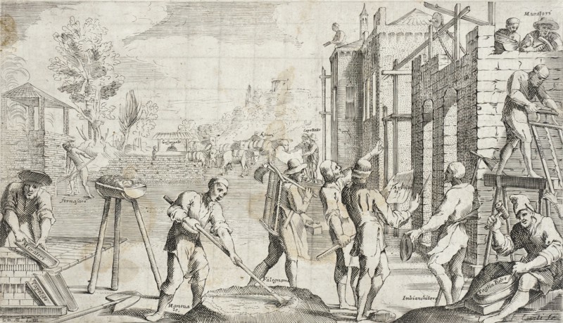 Trades Practiced in Bologna, c1640. Creators: Francesco Curti, Agostino Parisini.