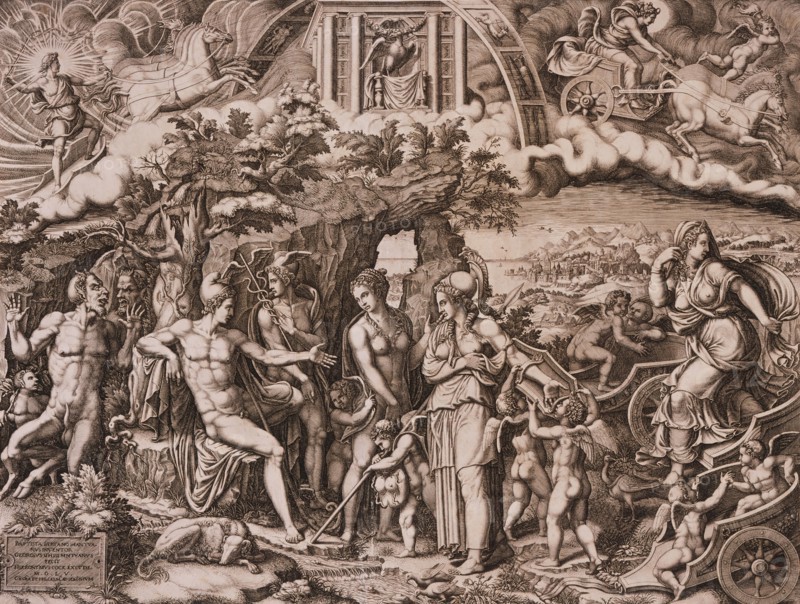 The Judgment of Paris, 1555. Creator: Giorgio Ghisi.