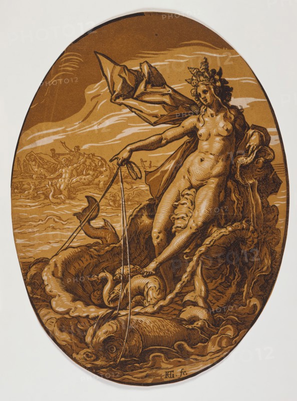 Amphitrite, Late 1580s. Creator: Hendrik Goltzius.