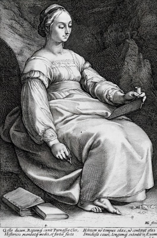 Clio, 1592. Creator: Hendrik Goltzius.