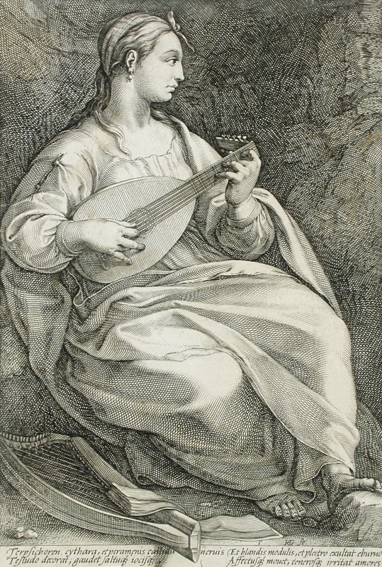 Terpsichore, 1592. Creator: Hendrik Goltzius.