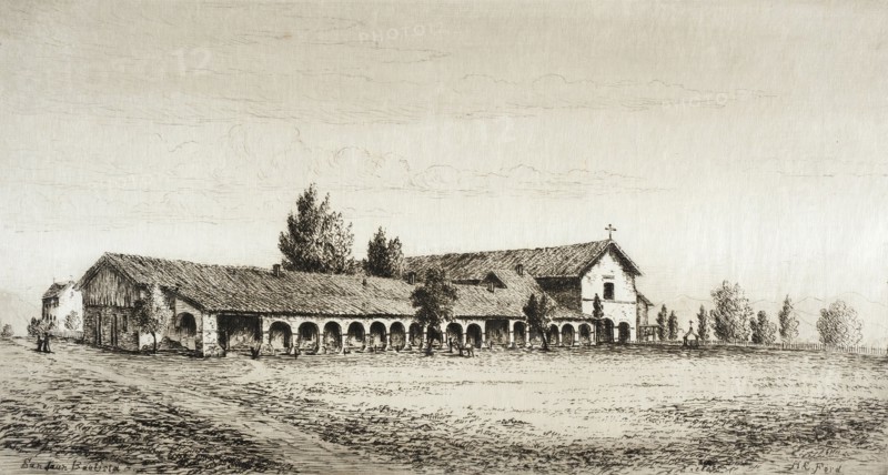 San Juan Bautista, Published in 1883. Creator: Henry Chapman Ford.