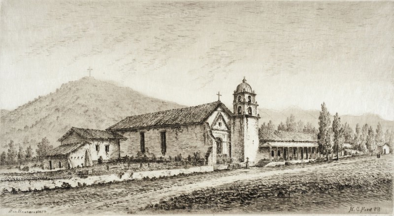 San Buenaventura, Published in 1883. Creator: Henry Chapman Ford.