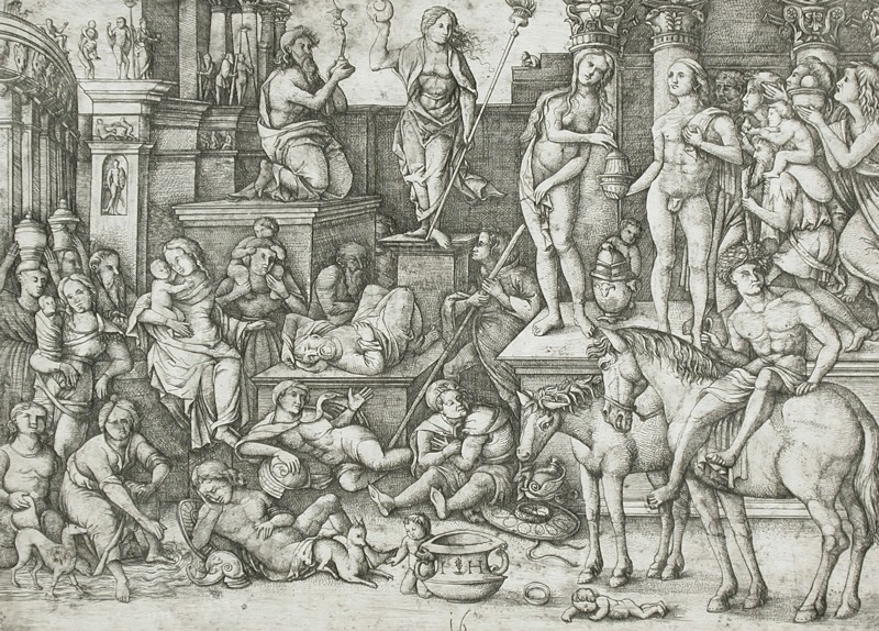 Triumph of the Moon, 16th century. Creator: Hieronymus Hopfer.