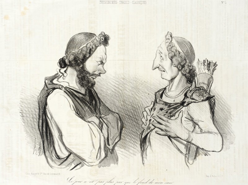 Le jour n'est pas plus pur que le fond de mon coeur. (Phedre), 1841. Creator: Honore Daumier.