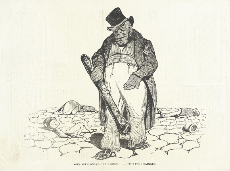 Nous appelons ça une badine...C'est pour badiner, 1834. Creator: Honore Daumier.