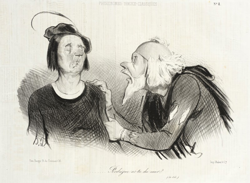 Rodrigue as-tu du coeur? (Le Cid), 1841. Creator: Honore Daumier.