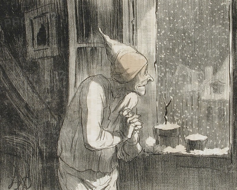 De la neige, de la vraie neige..., 1853. Creator: Honore Daumier.