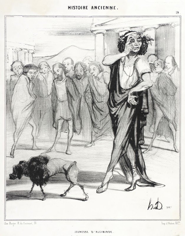 Jeunesse d'Alcibiade, 1842. Creator: Honore Daumier.