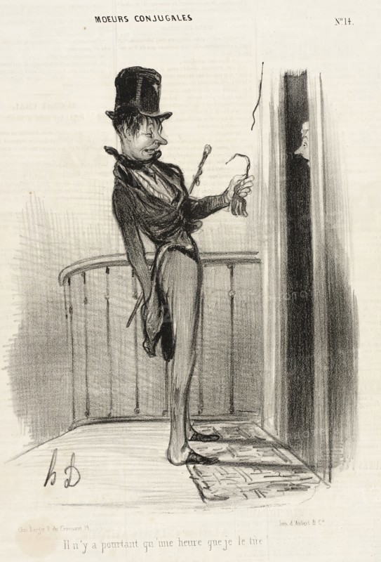 Il n'y a pourtant qu'une heure qu je tire, 1839. Creator: Honore Daumier.