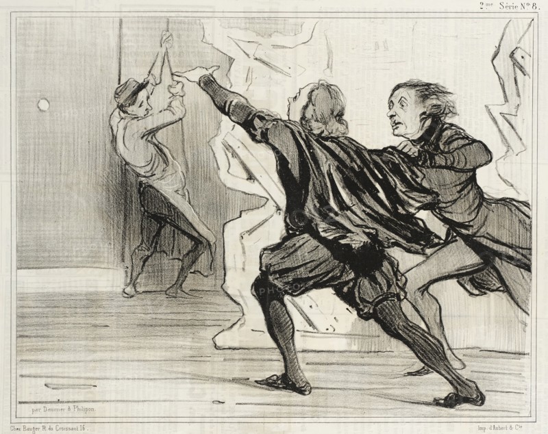 Farce dramatique..., 1841. Creator: Honore Daumier.