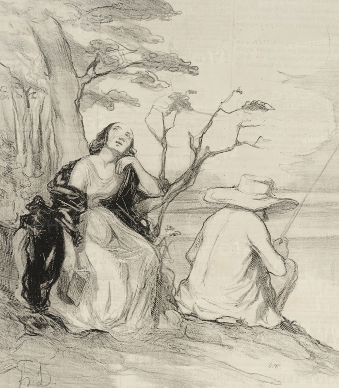 O douleur!...avoir rêvé...un époux..., 1844. Creator: Honore Daumier.