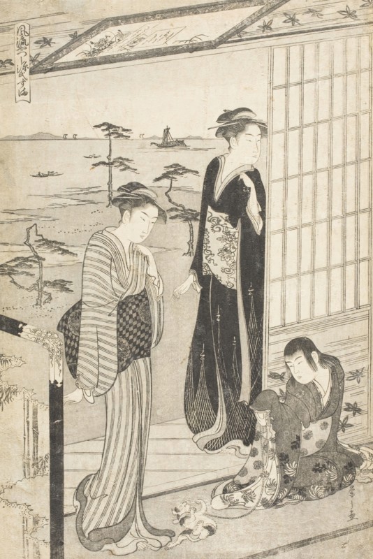 Party in a Teahouse near Suma Beach (image 2 of 2), c1790. Creator: Hosoda Eishi.
