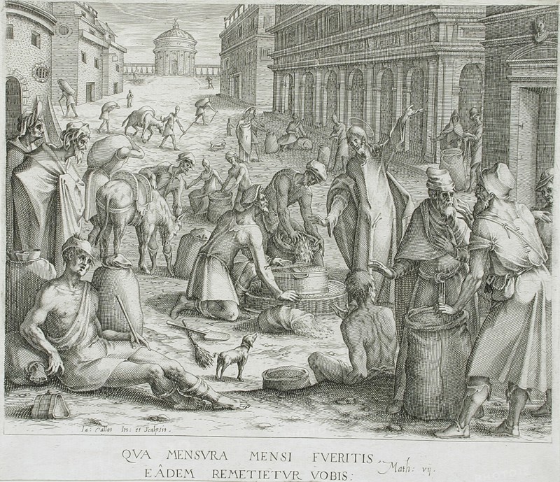 The Grain Weighers, between circa 1610 and circa 1612. Creator: Jacques Callot.