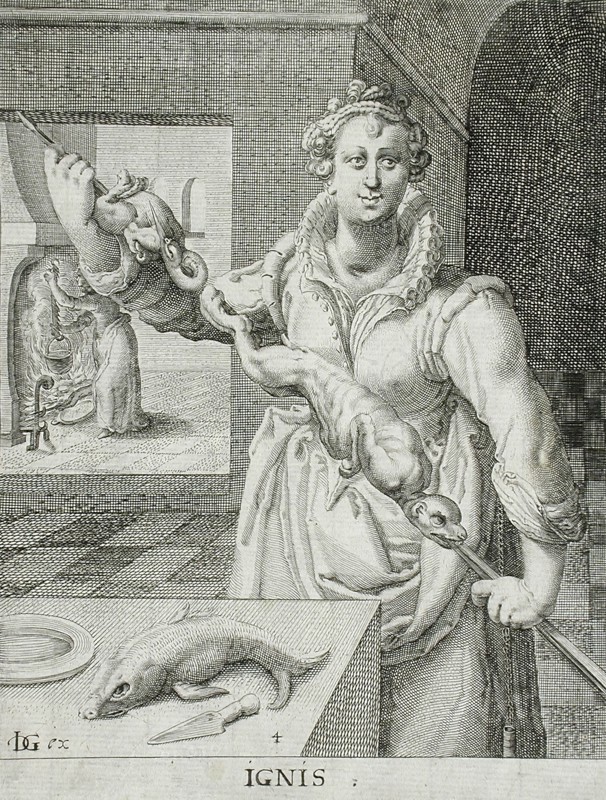 Fire, c1588. Creator: Jacques de Gheyn II.