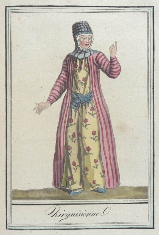 Costumes de Différents Pays, 'Kirguisienne', c1797. Creators: Jacques Grasset de Saint-Sauveur, LF Labrousse.