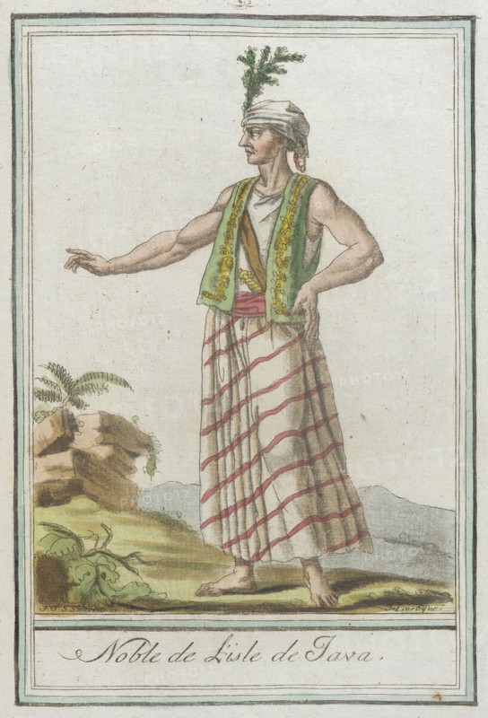 Costumes de Différents Pays, 'Noble de l'Isle de Java', c1797. Creators: Jacques Grasset de Saint-Sauveur, LF Labrousse.