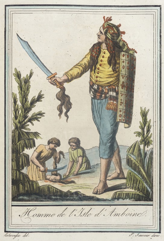 Costumes de Différents Pays, 'Homme de l'Isle d'Amboine', c1797. Creators: Jacques Grasset de Saint-Sauveur, LF Labrousse.
