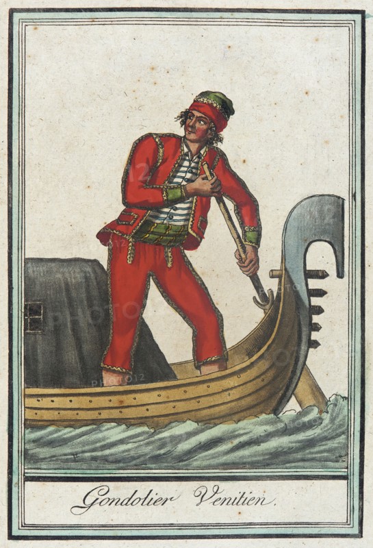 Costumes de Différent Pays, 'Gondolier Venitien', c1797. Creators: Jacques Grasset de Saint-Sauveur, LF Labrousse.