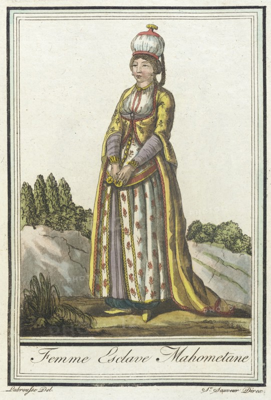 Costumes de Différents Pays, 'Femme Esclave Mahometane', c1797. Creators: Jacques Grasset de Saint-Sauveur, LF Labrousse.