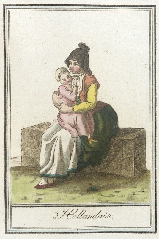 Costumes de Différents Pays, 'Hollandaise', c1797. Creators: Jacques Grasset de Saint-Sauveur, LF Labrousse.