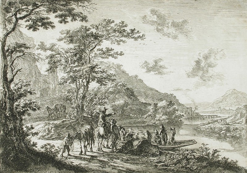 View of the Tiber in the Campagna, between circa 1641 and circa 1652. Creator: Jan Dirksz Both.