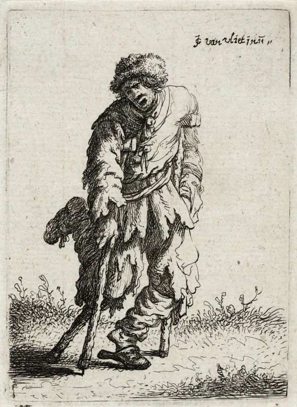 Beggar with a Wooden Leg, 1632. Creator: Jan Georg van Vliet.