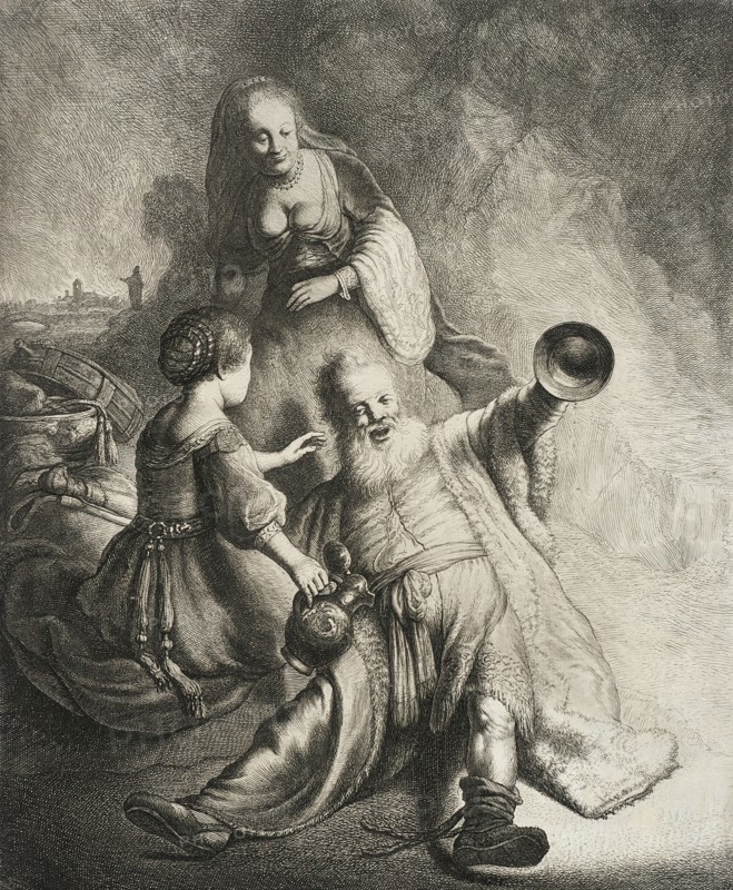 Lot and His Daughters, 1631. Creator: Jan Georg van Vliet.
