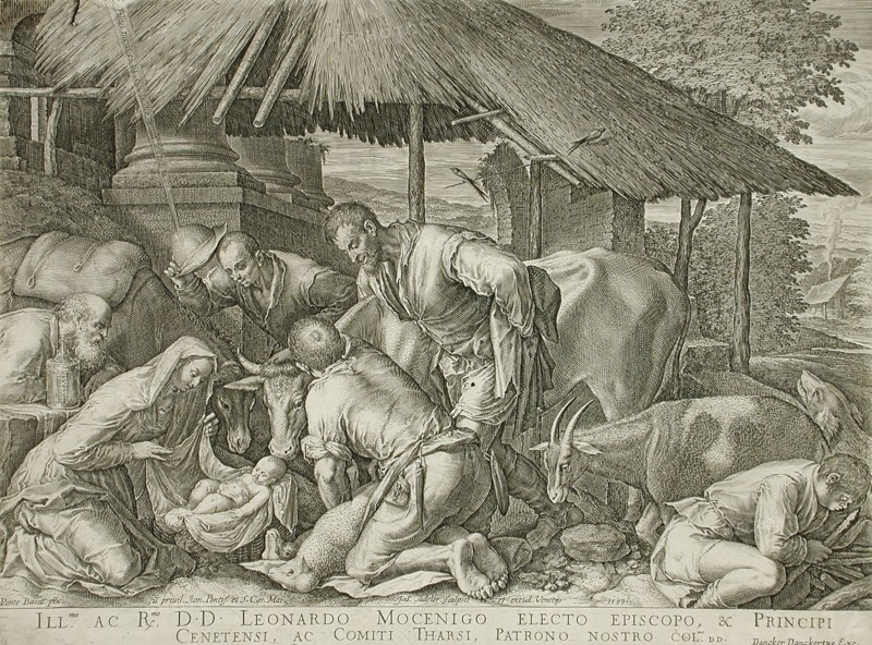 Adoration of the Shepherds, 1599. Creator: Johann Sadeler I.