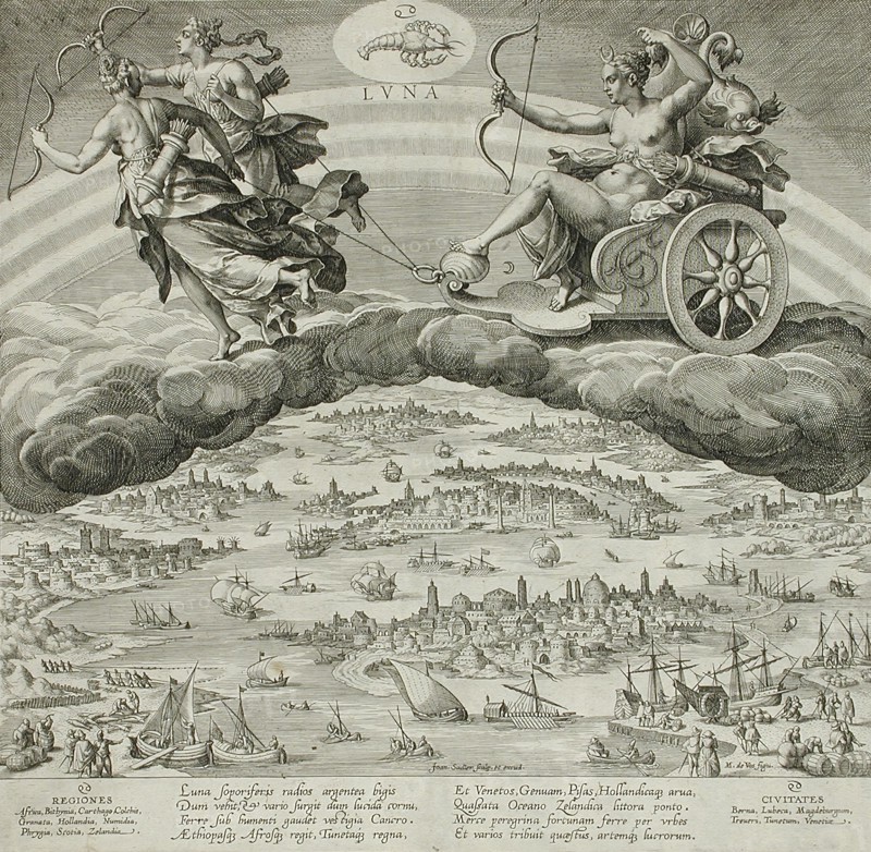 The Moon, c1585. Creator: Johann Sadeler I.