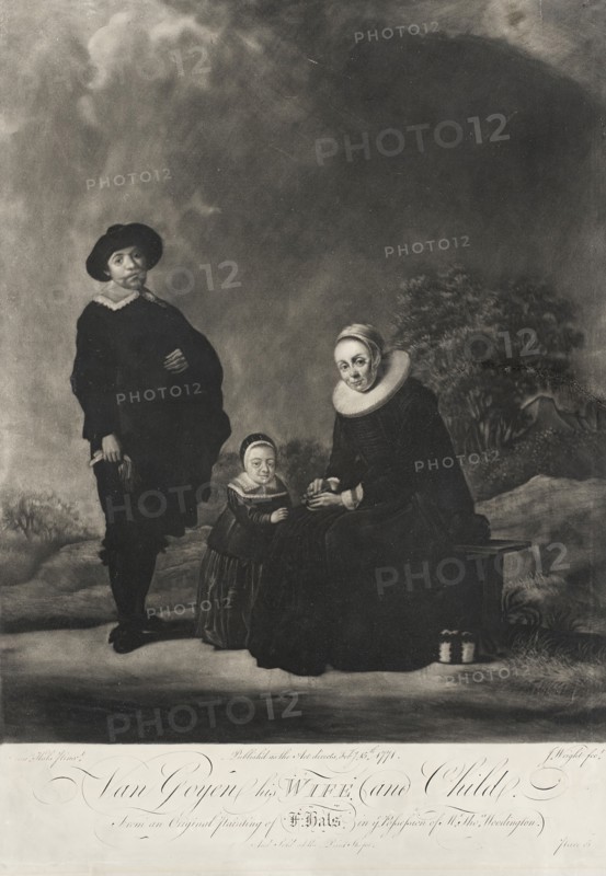 Jan van Goyen, His Wife and Child, 1771. Creator: John Wright.