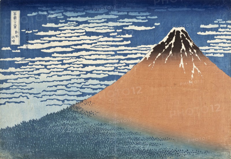South Wind, Clear Dawn, between circa 1830 and circa 1831. Creator: Hokusai.
