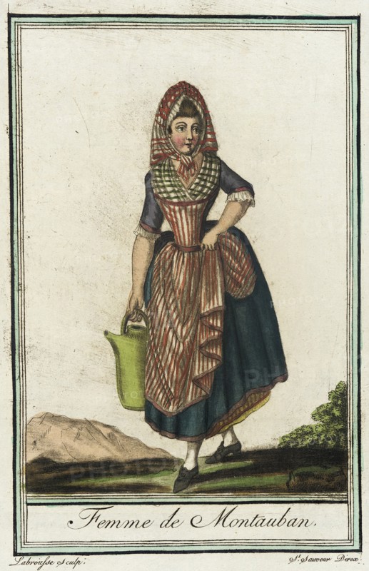 Costumes de Différent Pays, 'Femme de Montauban', c1797. Creators: Jacques Grasset de Saint-Sauveur, LF Labrousse.