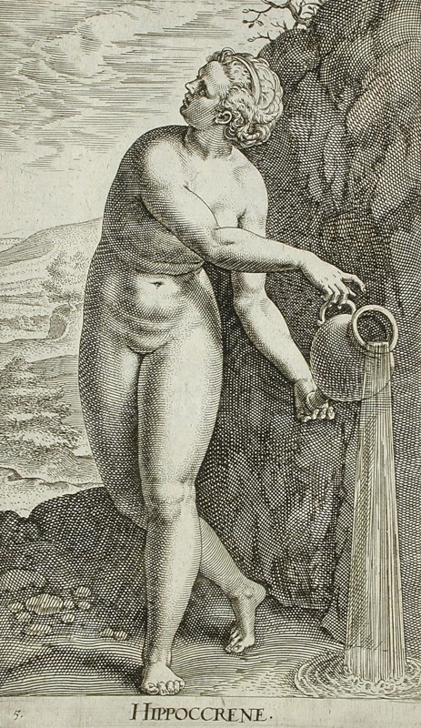 Hippoccrene, 1587. Creator: Philip Galle.