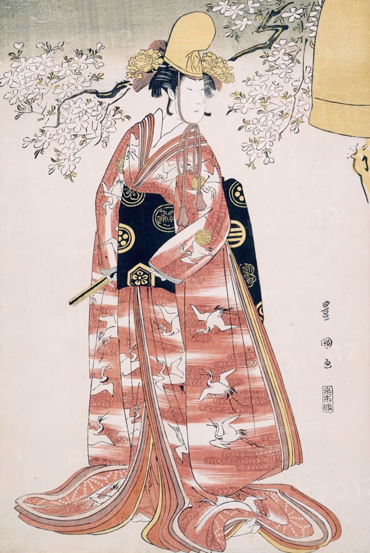 Nakamura Noshio as Hanako in Musume Dojoji, 1796. Creator: Utagawa Toyokuni I.