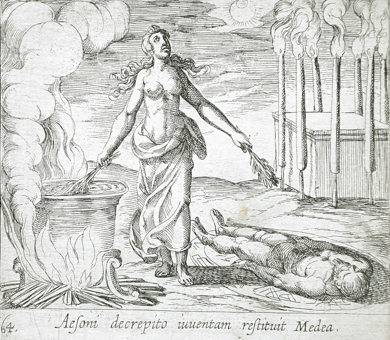 Medea Restoring Aeson's Youth, published 1606. Creators: Antonio Tempesta, Wilhelm Janson.
