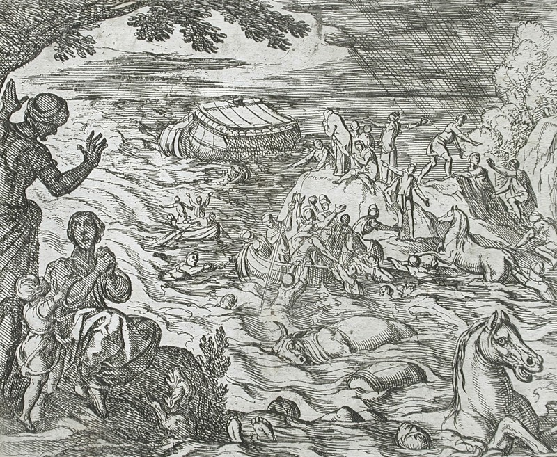 The Flood, published 1606. Creators: Antonio Tempesta, Wilhelm Janson.