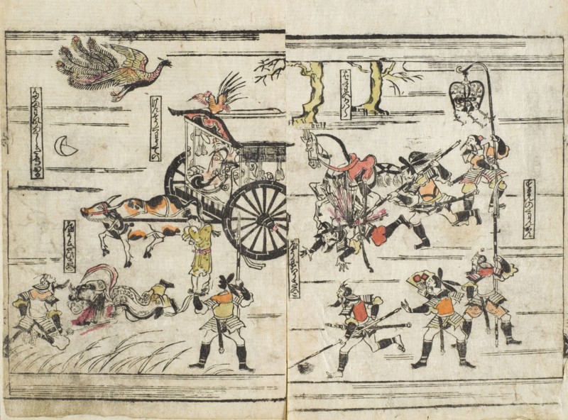 Imaginary Tale showing Battle Scene with Slain Princess, Mid-17th century. Creator: Unknown.