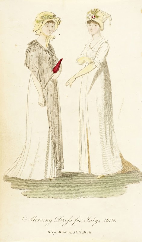 Fashion Plate (Morning Dress for July, 1801), 1801. Creator: Unknown.