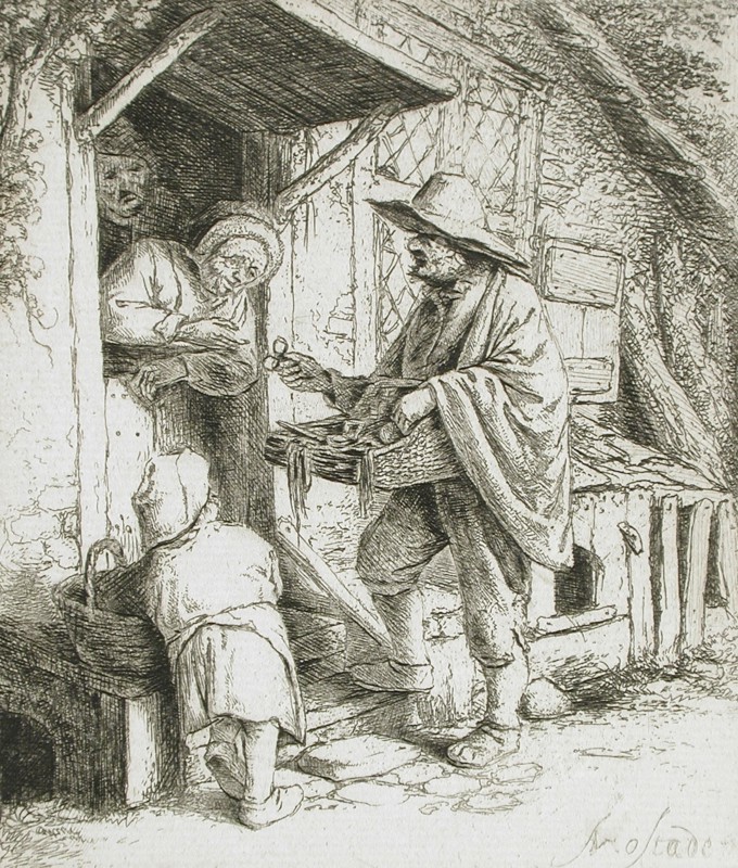 The Spectacle Seller, c1646. Creator: Adriaen van Ostade.