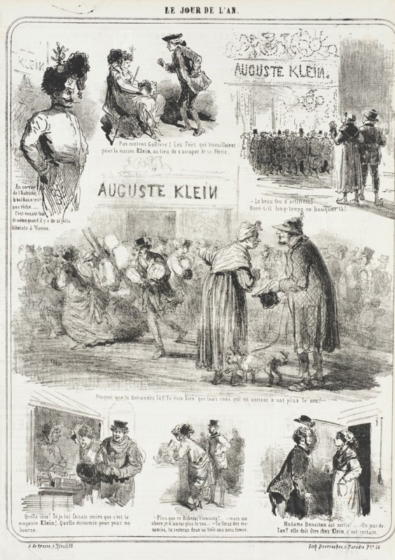 Auguste Klein -Le jour de l'an, 1867. Creator: Cham.