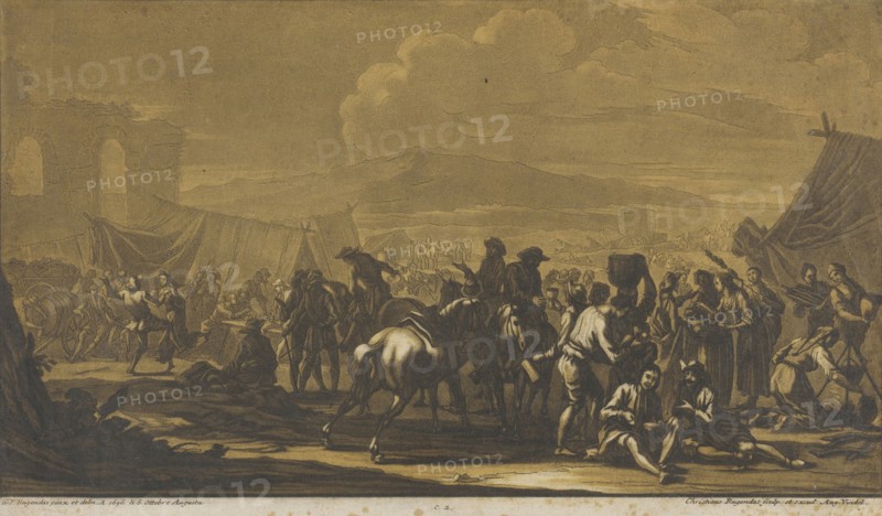 Camp Scene, between 1725 and 1781. Creator: Christian Rugendas.